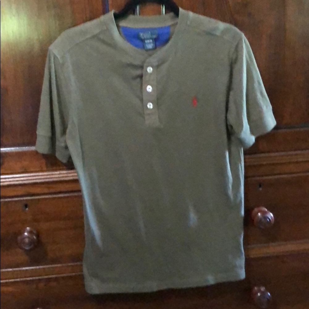 Boys Henley Style Polo Shirt
